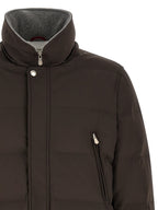 Brauner Parka aus Polyamid