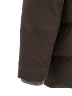 Brauner Parka aus Polyamid