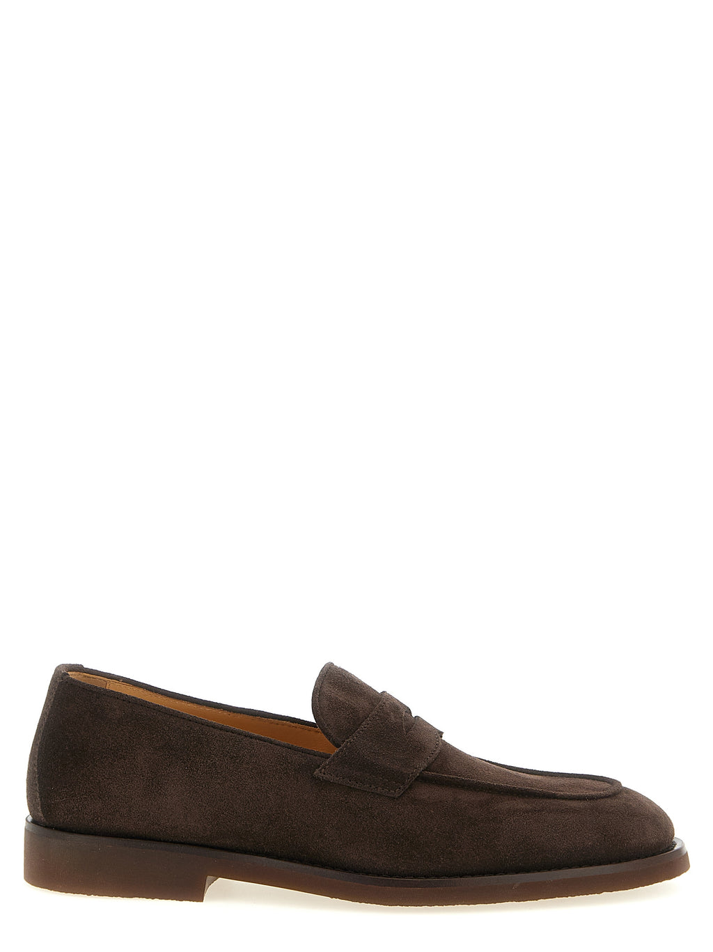 Braune Kalbsleder-Slipper