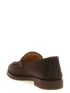 Braune Kalbsleder-Slipper