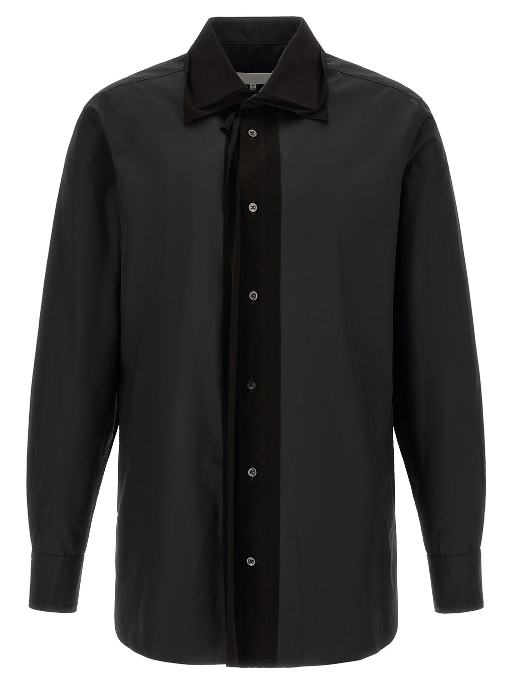 Schwarze Baumwollbluse