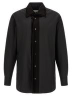 Schwarze Baumwollbluse
