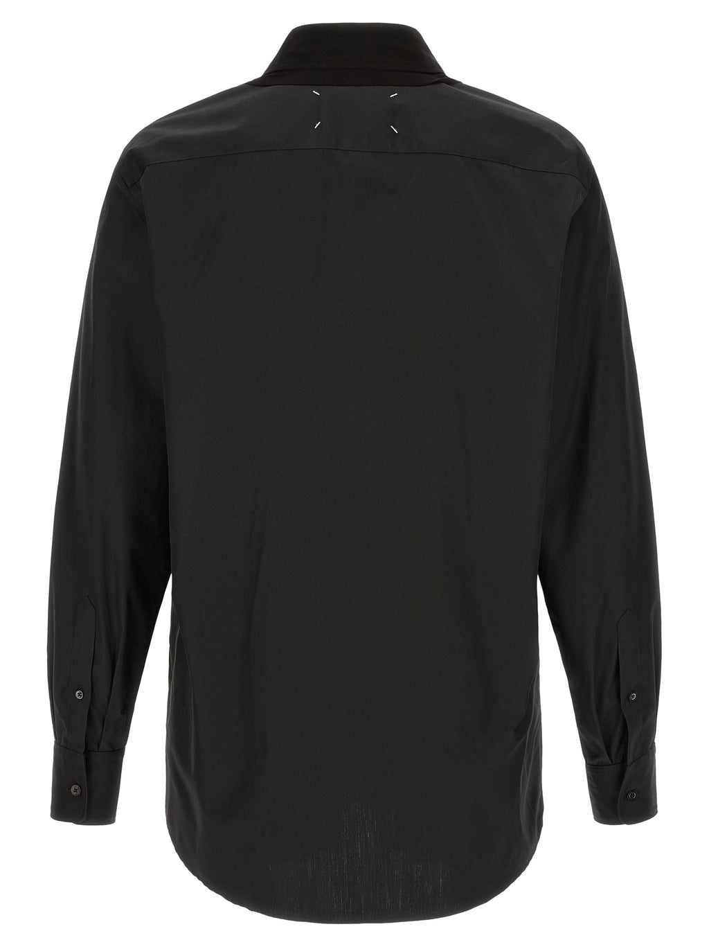 Schwarze Baumwollbluse