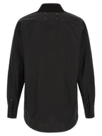 Schwarze Baumwollbluse