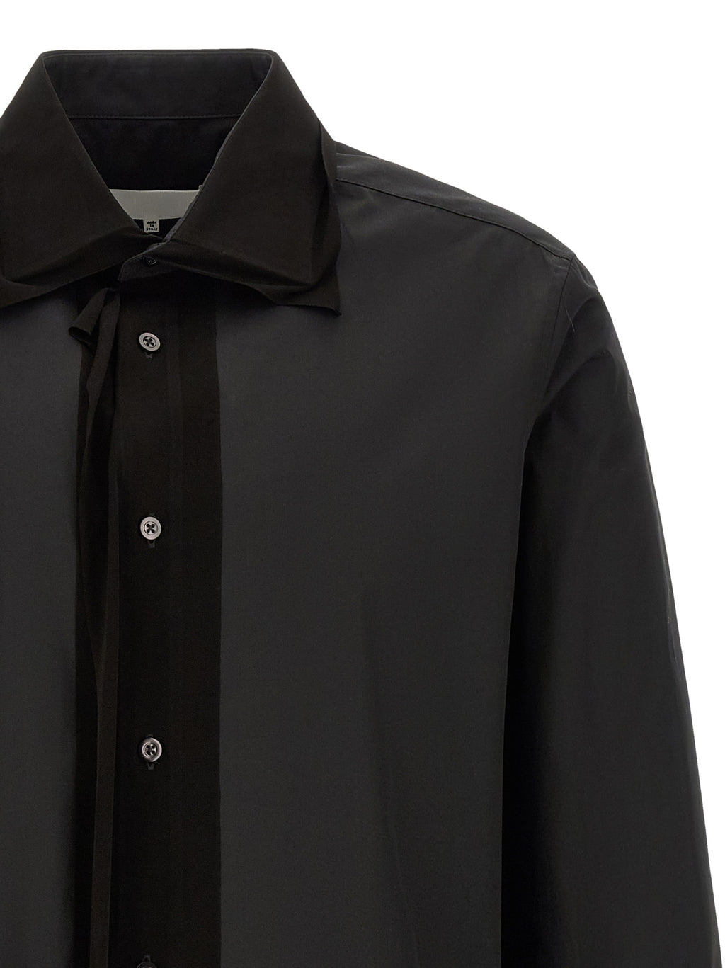 Schwarze Baumwollbluse