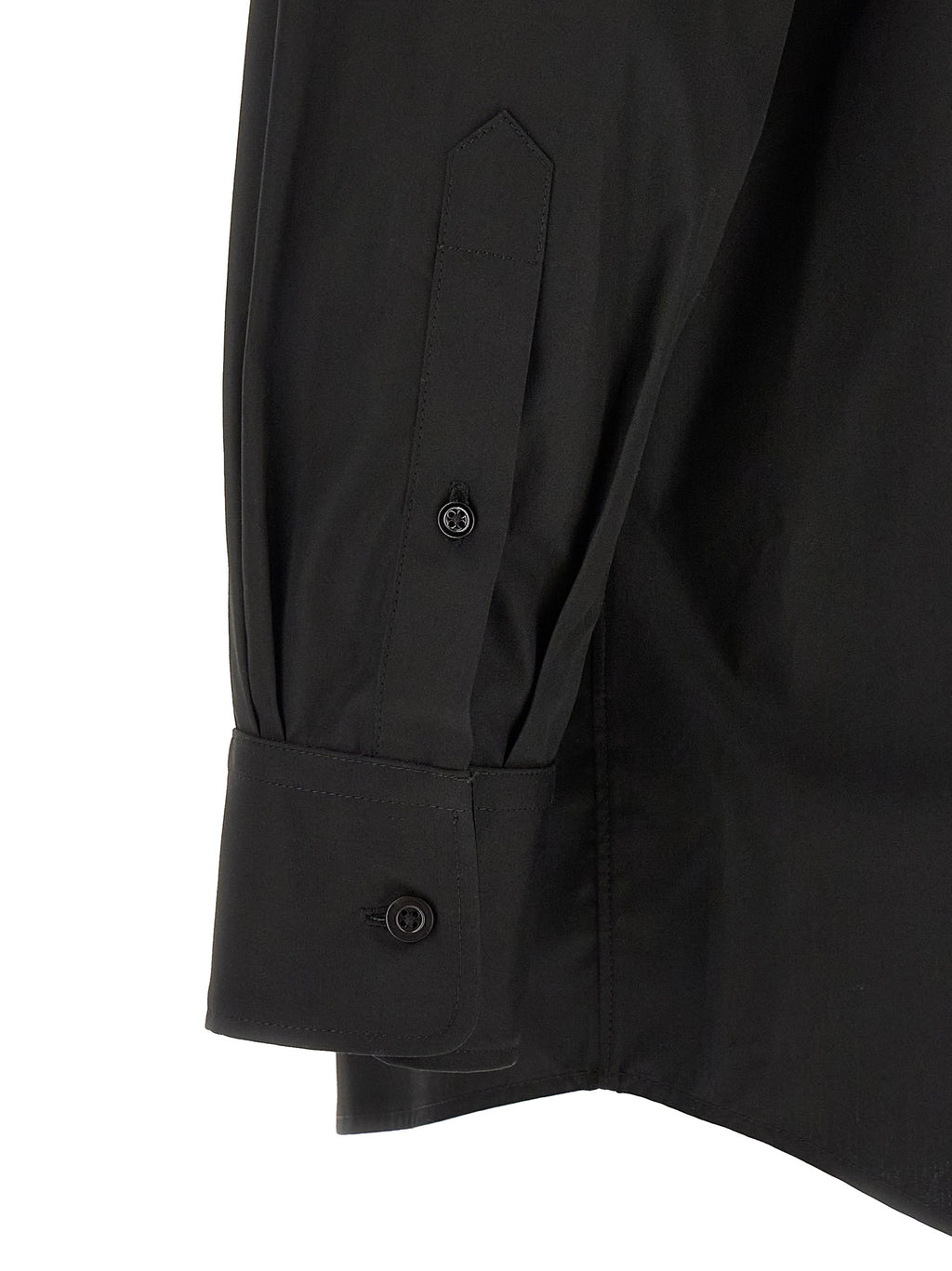 Schwarze Baumwollbluse
