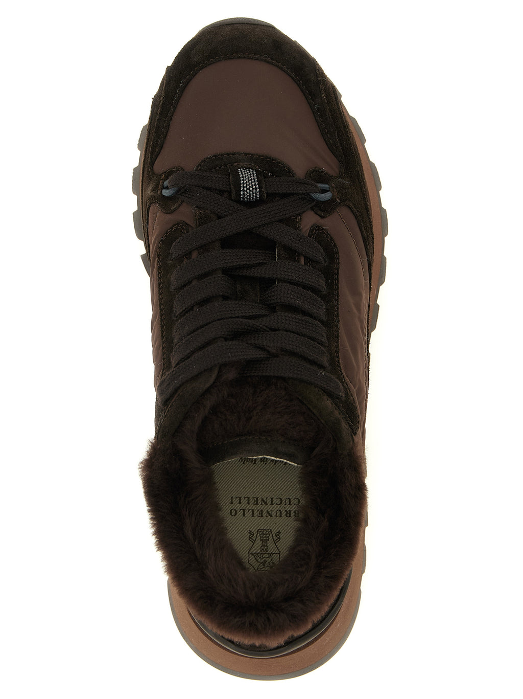 Schwarze Kalbsleder-Sneaker