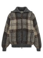 Grauer Strickcardigan Brunello Cucinelli