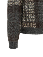 Grauer Strickcardigan Brunello Cucinelli