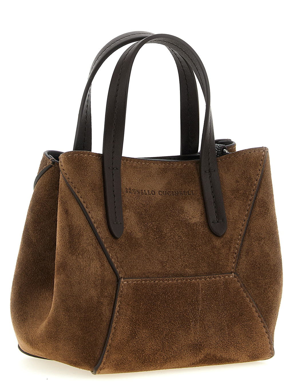 Braune Kalbsleder-Handtasche