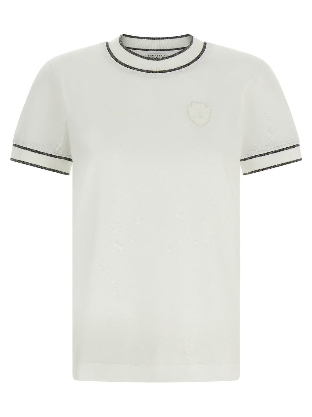 Weißes Baumwoll-T-Shirt