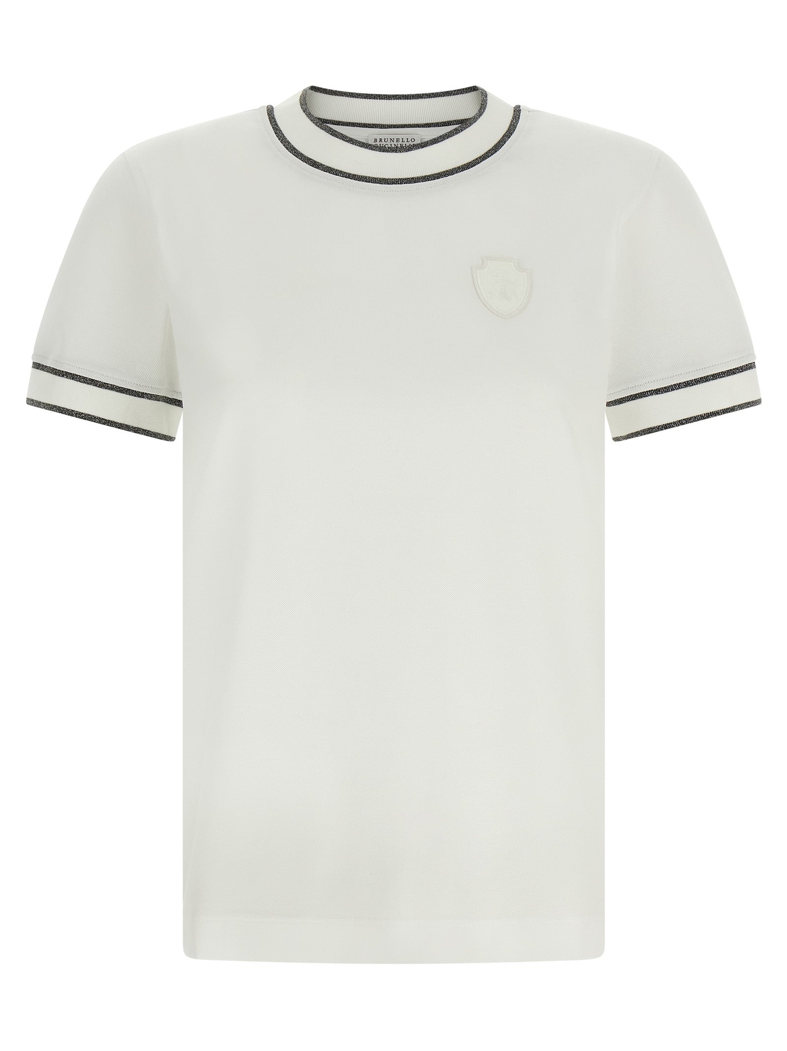 Weißes Baumwoll-T-Shirt