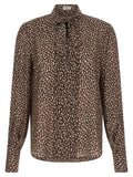 Braune Seidenbluse