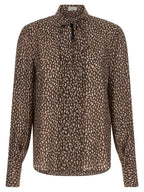 Braune Seidenbluse