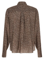Braune Seidenbluse