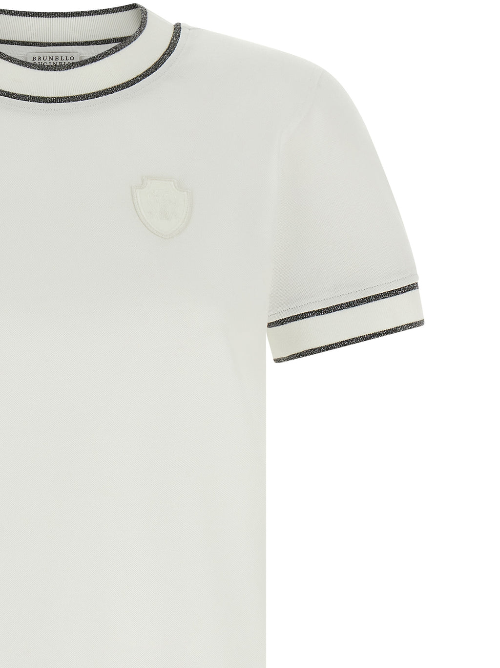 Weißes Baumwoll-T-Shirt