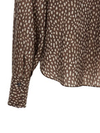 Braune Seidenbluse