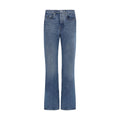 Blaue Jeans aus Baumwolle im geraden Schnitt