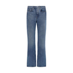 Blaue Jeans aus Baumwolle im geraden Schnitt