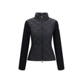 Schwarze Baumwoll-Shell-Jacke