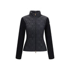 Schwarze Baumwoll-Shell-Jacke