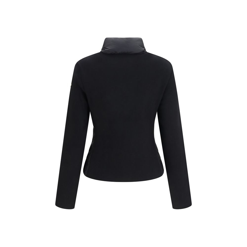 Schwarze Baumwoll-Shell-Jacke