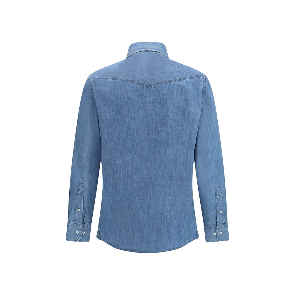 Blaues Denim-Hemd