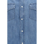 Blaues Denim-Hemd
