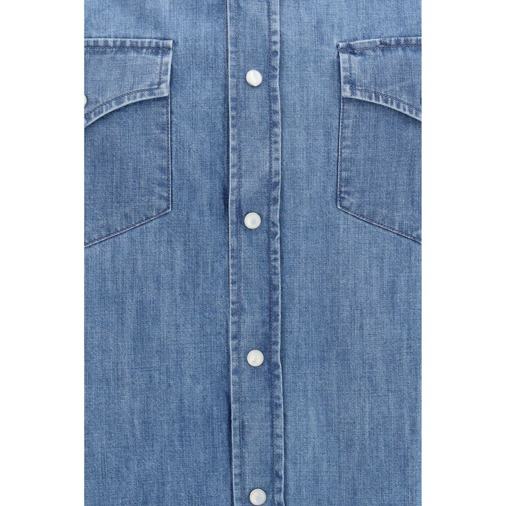 Blaues Denim-Hemd