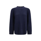 Blauer Wollpullover Oves Aries