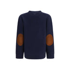 Blauer Wollpullover Oves Aries