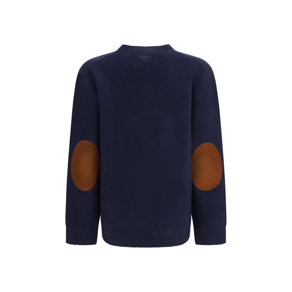 Blauer Wollpullover Oves Aries