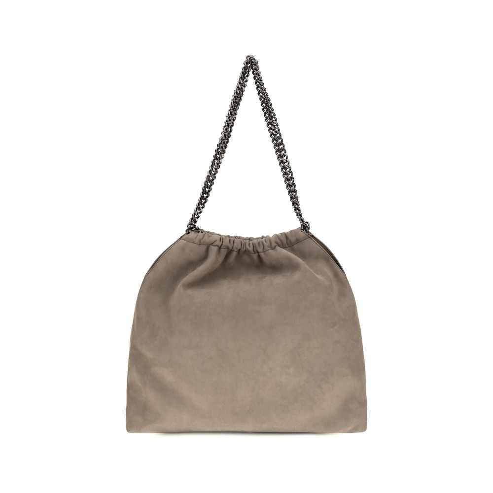 Beige Polyester Shoulder Bag