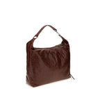 Schultertasche aus bordeauxrotem Lammleder Ovis Aries Aries