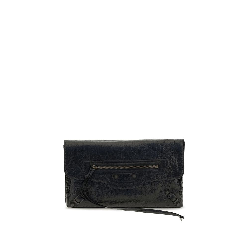 Schwarze Kalbsleder Bos Taurus Clutch Bag