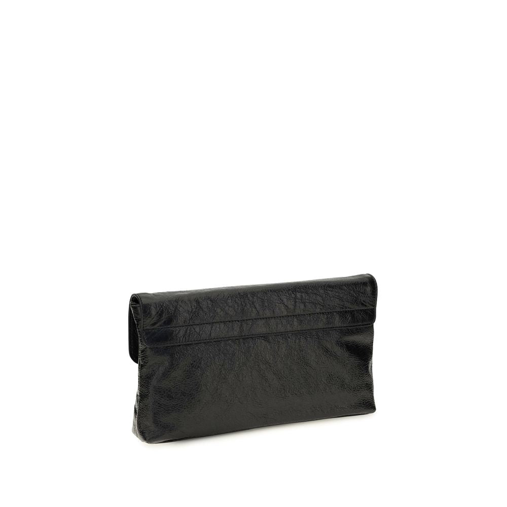 Schwarze Kalbsleder Bos Taurus Clutch Bag