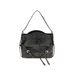 Schwarze Kalbsleder Bos Taurus Bucket Bag
