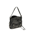 Schwarze Kalbsleder Bos Taurus Bucket Bag
