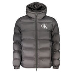 Schwarze Nylon Herrenjacke
