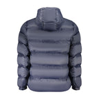 Blaue Herrenjacke aus Nylon