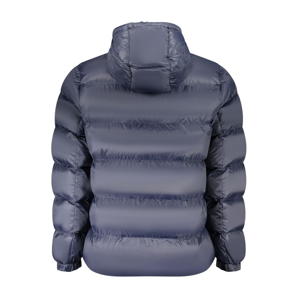 Blaue Herrenjacke aus Nylon