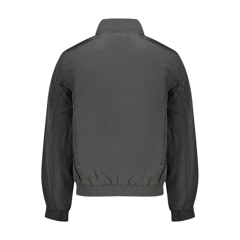 Schwarze Polyamid-Herrenjacke