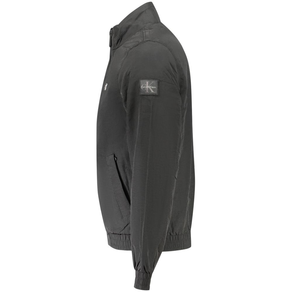 Schwarze Polyamid-Herrenjacke