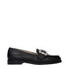 Schwarze Leder Loafer zum Hineinschlüpfen