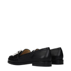 Schwarze Leder Loafer zum Hineinschlüpfen