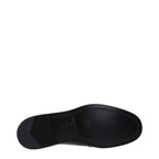 Schwarze Leder Loafer zum Hineinschlüpfen