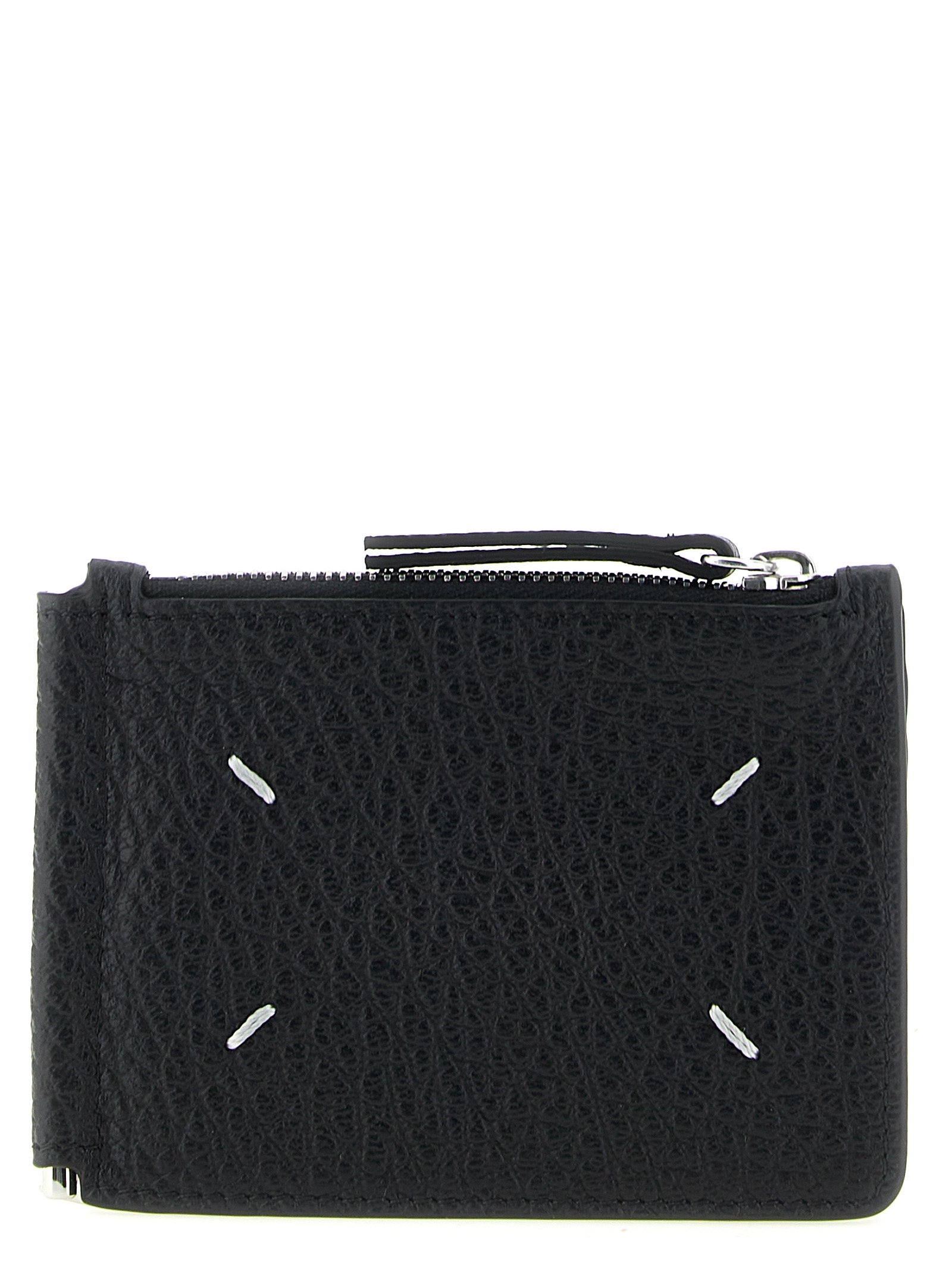 Schwarze Geldbörse aus Leder 339572BM