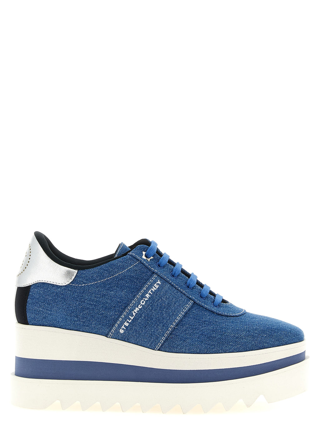 Blaue EVA Keilsandalen