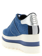 Blaue EVA Keilsandalen