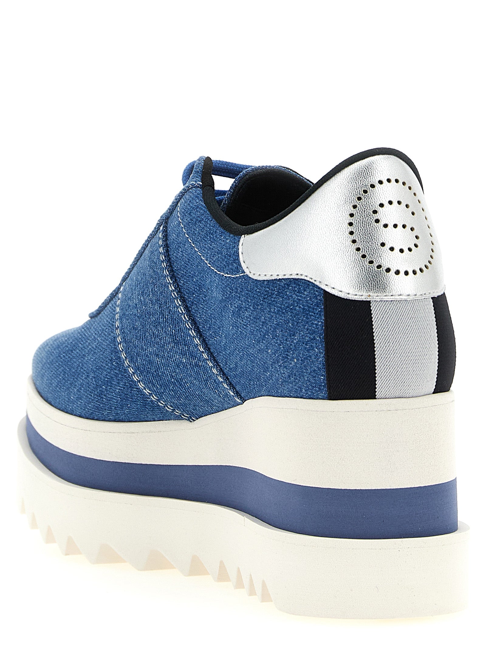Blaue EVA Keilsandalen